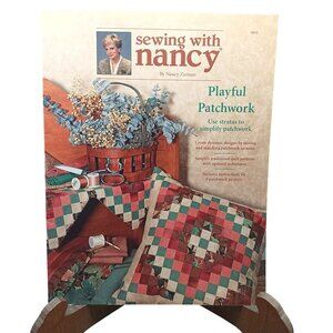 Sewing With Nancy Playful Patchwork Book By Nancy Zieman 1998 9 Projects For Qui